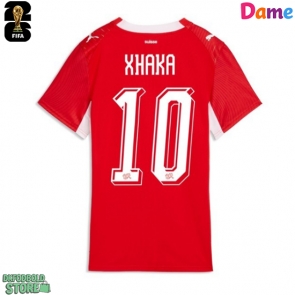 Schweiz Granit Xhaka #10 Replika Hjemmebanetrøje Dame VM 2026 Kortærmet